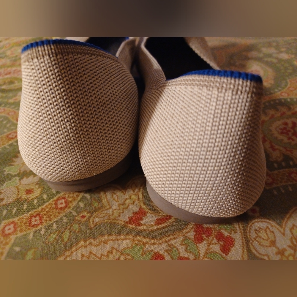 Rothy's 7.5 37.5 grey gray taupe flats loafers shoes - Picture 3 of 4